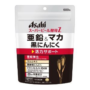 「アサヒグループ食品」　スーパービール酵母Z　亜鉛＆マカ　黒にんにく（40日）　600粒