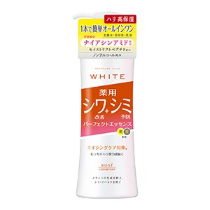 「コーセーコスメポート」　モイスチュアマイルド　ホワイト　リンクルケア　パーフェクトエッセンス　２３０ｍＬ