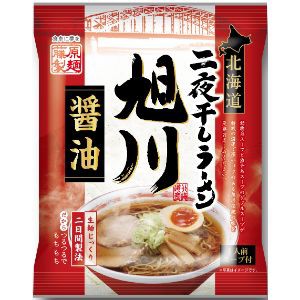 【藤原製麺】 北海道二夜干しラーメン 旭川醤油 袋 105.5g 【フード・飲料】