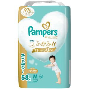 「Ｐ＆Ｇジャパン」　パンパース　肌へのいちばんパンツ　ウルトラジャンボ　Ｍ　たっち　６−１２ｋｇ　５８枚 3個セット　