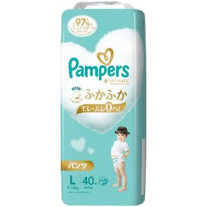 「Ｐ＆Ｇジャパン」　パンパース　肌へのいちばんパンツ　スーパージャンボ　Ｌ　９−１４ｋｇ　４０枚 4個セット　