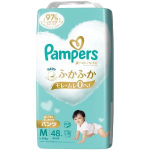 「Ｐ＆Ｇジャパン」　パンパース　肌へのいちばんパンツ　スーパージャンボ　Ｍ　はいはい　５−１０ｋｇ　４８枚