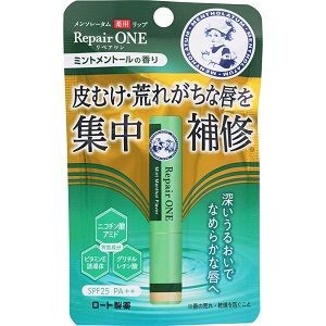 【ロート製薬】 メンソレータム 薬用リップ リペアワン ミントメントールの香り(2.3g)(医薬部外品) 【化粧品】