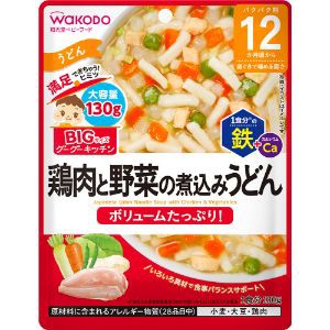 「アサヒグループ食品」　BIGサイズのグーグーキッチン　鶏肉と野菜の煮込みうどん　130g