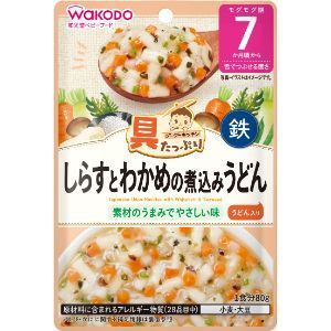 「アサヒグループ食品」　具たっぷりグーグーキッチン　しらすとわかめの煮込みうどん　80g