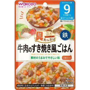 「アサヒグループ食品」　具たっぷりグーグーキッチン　牛肉のすき焼き風ごはん　80g