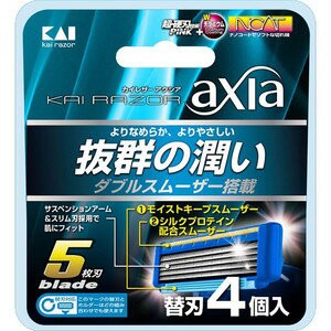 【貝印】 カイレザー axia 替刃 4コ入 【化粧品】