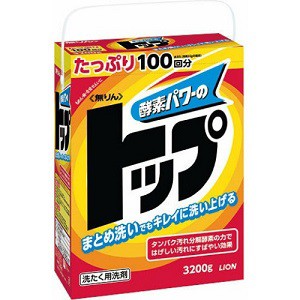 【ライオン】 無リントップ 粉末洗剤 3.2kg 【日用品】