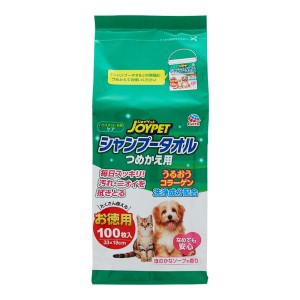 【アースペット】 ジョイペット シャンプータオル ペット用 つめかえ用 100枚入 【日用品】