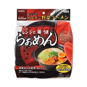 【エビス】 パックスタッフ レンジでらくチン 野菜ラーメン PS-G682　1セット 【日用品】