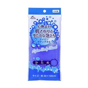 【有本カテイ】 ハウスラボ ナイロンボディタオル かため 30cm×100cm 1枚入 【日用品】