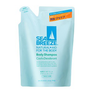 【資生堂】 シーブリーズ (SEA BREEZE) ボディシャンプー クール&デオドラント つめかえ用 400mL (医薬部外品) 【日用品】