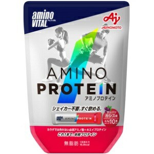 【味の素】 アミノバイタル アミノプロテイン パウチ カシス味 4.3g×10本入 【健康食品】