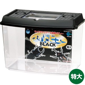 即日出荷 マルカン プラケースワイドビュー ブラック 特大 PW-05BL 飼育ケース