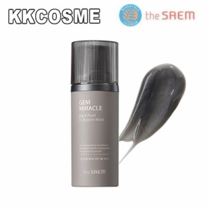 the saem ザセム IKKOさんオススメ ブラックパール O2 バブルマスク 105g GEM MIRACLE Black Pearl O2 Bubble Mask 韓国コスメ 炭酸パッ