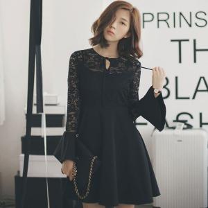 ワンピース フレアワンピース ミディアム レース刺繍ワンピース フラワービジューワンピース グログラン お嬢様 お呼ばれ 可愛い レースの通販はau Wowma ワウマ 株式会社久発商事 商品ロットナンバー