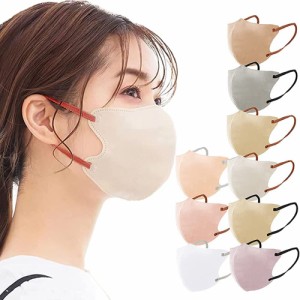 【40枚入】酷暑用マスク 薄型マスク 3D立体マスク 盛夏用マスク マスク バイカラー 立体マスク 日本企画・意匠特許出願中 酷暑流行り 通