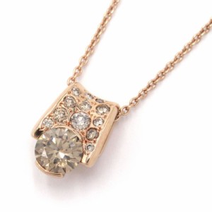 カシケイ メランジェネックレス K18BG ダイヤモンド 新品仕上済 ダイヤ合計0.75ct ブラウンゴールド ブラウンダイヤ 中古 送料無料