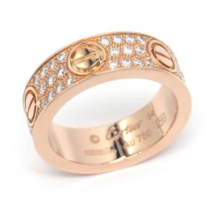 カルティエ Cartier ミミスター パヴェダイヤモンド リング #47 Au750