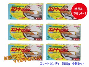 ニッシン化研　天然ヤシ油　台所用洗剤　手肌にやさしい　無リン　ロングセラー　日本製「エリートセンザイ580ｇ　6個セット」