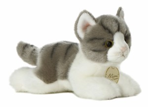 Aurora World Miyoni Grey Tabby Cat Plush 8" by Aurora [並行輸入品]