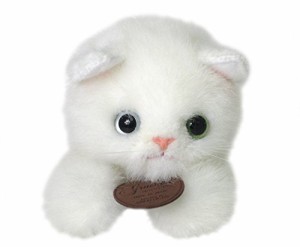 グレイスフル ネコ (日本製) 寝そべりCAT 白猫 ぬいぐるみ  全長22cm