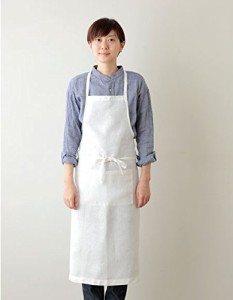 fog linen work(フォグリネンワーク) リネンフルエプロン ホワイト(19) 《LKA004-19》