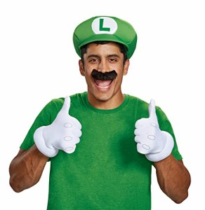 Super Mario Bros. - Luigi Hat And Mustache Kit スーパーマリオブラザーズ - ルイージ帽子と口ひげキット
