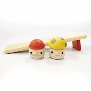 おもちゃのこまーむ　どんぐりの坂（小）セット（どんぐりころころ１、どんぐりきのこ１、どんぐりの坂小１）【木製玩具】日本製