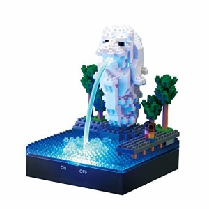 ナノブロック 光ファイバーLED + マーライオン NBH_158