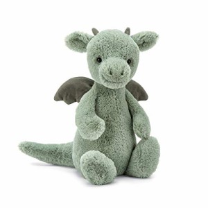 Jellycat【ジェリーキャット】Bashful Dragon medium medium soft toy 31cm ドラゴン 竜 ぬいぐるみ M