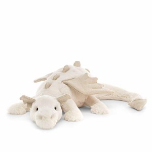 Jellycat ジェリーキャット スノードラゴン 白 竜 ぬいぐるみ Snow Dragon (SNW2DD) Mサイズ 50cm [並行輸入品]