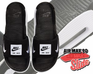 【ナイキ エアマックス 90 スライド】NIKE AIR MAX 90 SLIDE black/white bq4635-002 サンダル