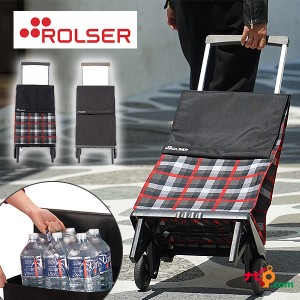 ロルサー ROLSER  ショッピングカート キャリーカート 折りたたみ 買い物 バッグ エコバッグ アウトドアワゴン ２輪 頑丈 タイヤ 便利 キ
