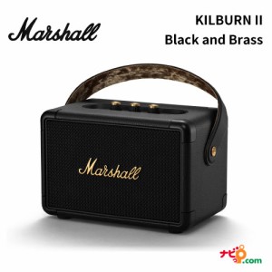 Marshall マーシャル ワイヤレススピーカー KILBURN II Black and Brass キルバーン2 ブラックアンドブラス Bluetoothスピーカー ポータ