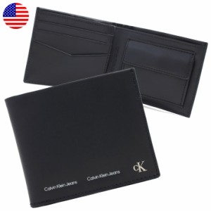 カルバンクラインジーンズ 財布 メンズ 二つ折り 2つ折り 男性 紳士 本革 レザー LOGO STRIPE BIFOLD W COIN Calvin Klein Jeans CKJ K50