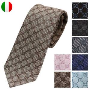 グッチ GUCCI ネクタイ レギュラータイ シルク モノグラム GGロゴ 456522 4B002【新品】【ネクタイ ブランド】【ブランド】