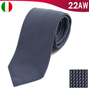 エルメネジルドゼニア Ermenegildo Zegna ネクタイ レギュラータイ 小紋 30代 40代 50代 60代 100%シルク イタリア製 高級 2022年秋冬新