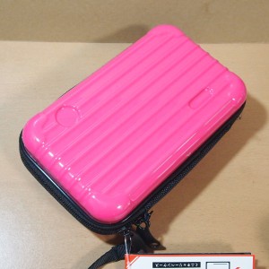 ミニキャリー型 ペンケース（ピンク）06786 ハードケース/バッグ型ポーチ