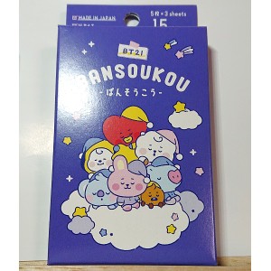 BT21 5柄入り ばんそうこう（おやすみ） LINE FRIENDS 207755