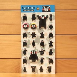 くまモン もちもちシールB/青　35228 KUMAMON/熊本県のゆるキャラ スーパーもっちりシール ステッカー