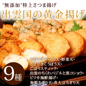 父の日 プレゼント ギフト “無添加”特上さつま揚げ「出雲国の黄金揚げ」（のどぐろ・ごぼうほか9種） 送料無料（北海道・沖縄を除く） 