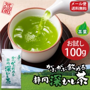 お試し 茶葉 初回限定価格500円 お一人様2つまで 送料無料 ぽっきり お茶 ポイント クーポン 消化 交換 お茶 がぶがぶ飲める静岡深むし茶