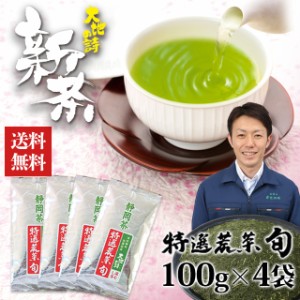 【新茶予約】静岡新茶 2024 5月25日頃より順次出荷予定 特選荒茶・旬 100g×4袋 静岡茶 深蒸し茶 荒茶仕上げ 産地直送  一番茶  荒茶 お