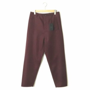 新品 bukht ブフト 19AW NO SEAM PANTS HIGH DENSITY POLYESTER TWILL ノーシームワイドテーパードパンツ BV-35801 2/M Burgundy