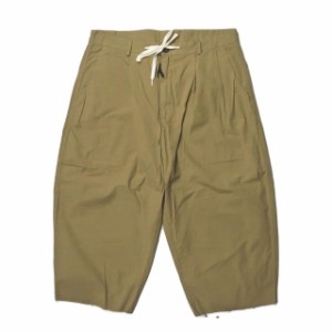 新品 bukht ブフト 2TUCK EASY SHORTS カットオフ 2タックイージーショーツ B-91803 1(M) BEG.KHAKI ワイド ショートパンツ チノ