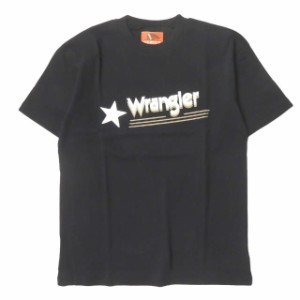 新品 Wrangler x STA-WESTS x EDIFICE ラングラー スターウエスト エディフィス 別注 25th Tシャツ ロゴプリントTシャツ S ブラック