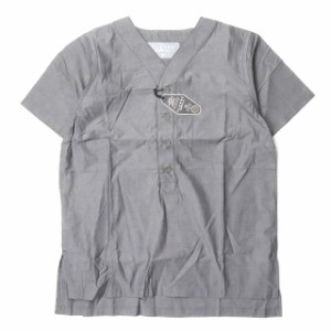 新品 SLOWBE スローブ 日本製 S/S SLEEP SHIRTS スリーピングシャツ TS-16S-1003 0 ブラック プルオーバー ベースボールシャツ パジャマ