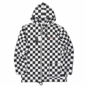 新品 ELVIRA エルビラ BREAK HOOD COACHS JACKET - A (Checker) チェッカーフラッグ フーデッドコーチジャケット 18EL-SS-10 XL