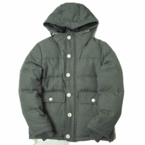 BEAMS ビームス ウールフーデッドダウンジャケット 11-18-1207-152 S グレー パーカー ブルゾン アウター